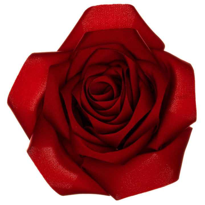 Matte Satinrose Haar Blume und Kleid Blume 11cm