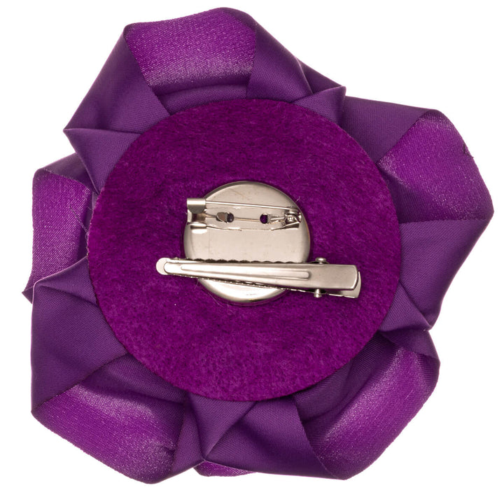 Matte Satinrose Haar Blume und Kleid Blume 11cm