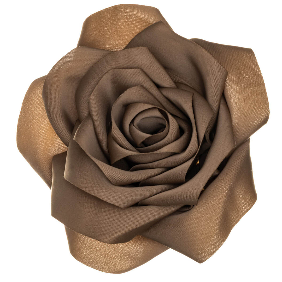 Matte Satinrose Haar Blume und Kleid Blume 11cm