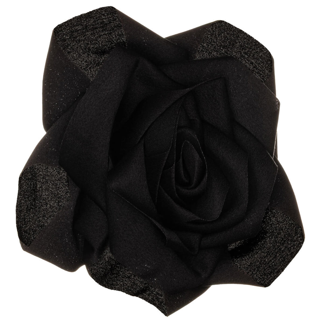Matte Satinrose Haar Blume und Kleid Blume 11cm