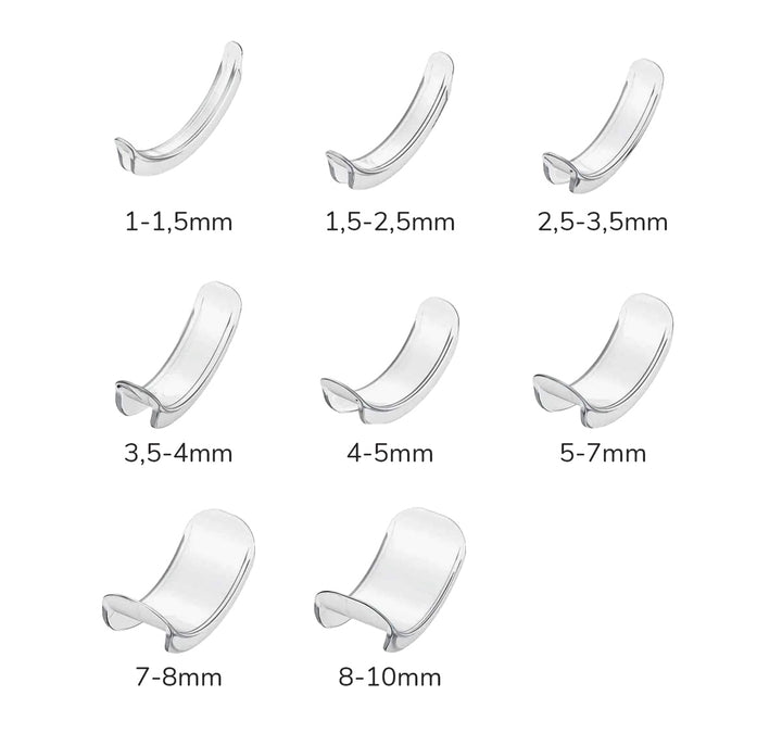 Ring Sizer (8 sizes) - Transparent Silicone