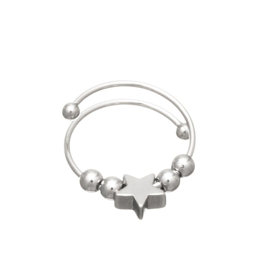 Rotating beads anti-stress ring star (Steel 316L)