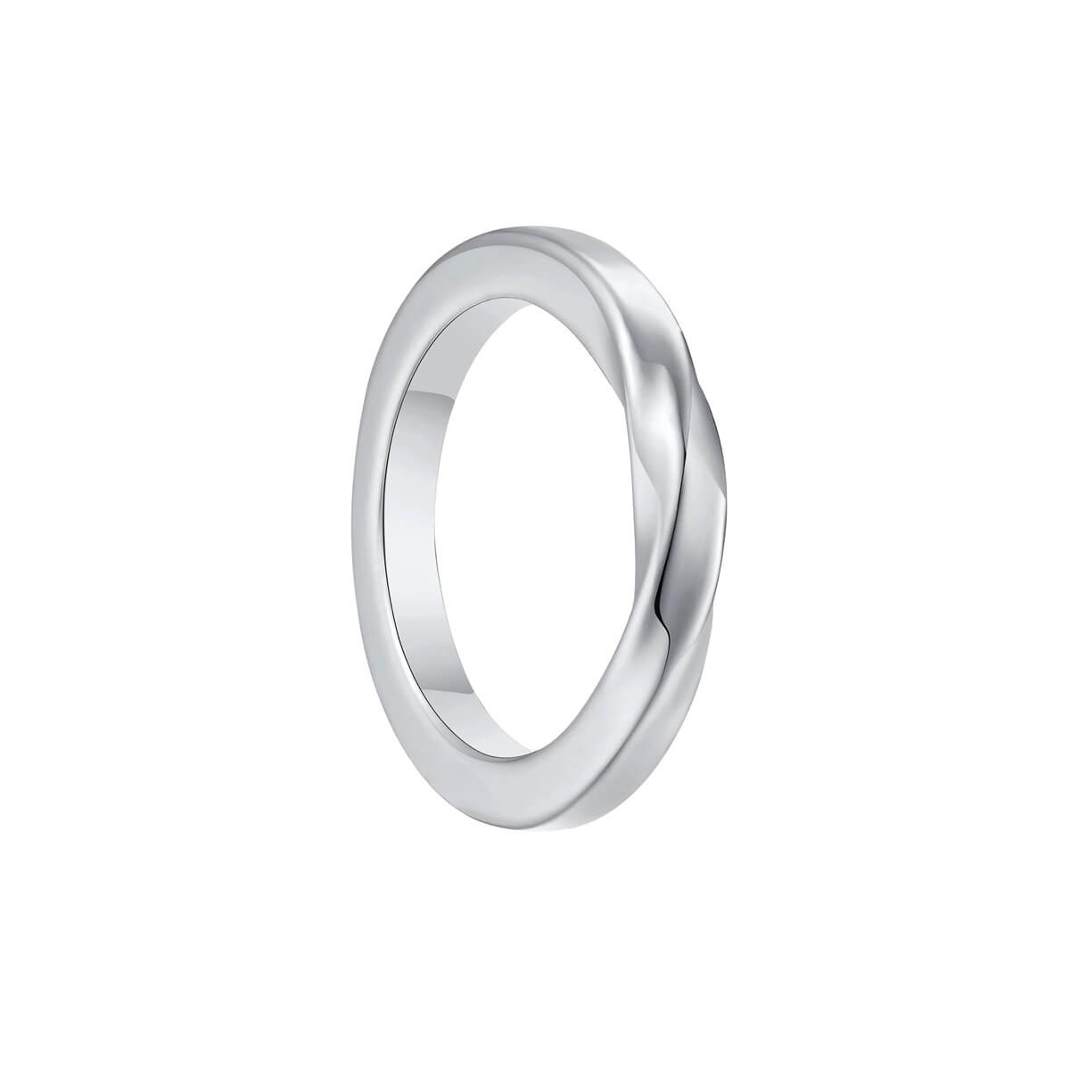 Strong twisted steel ring (Steel 316L)