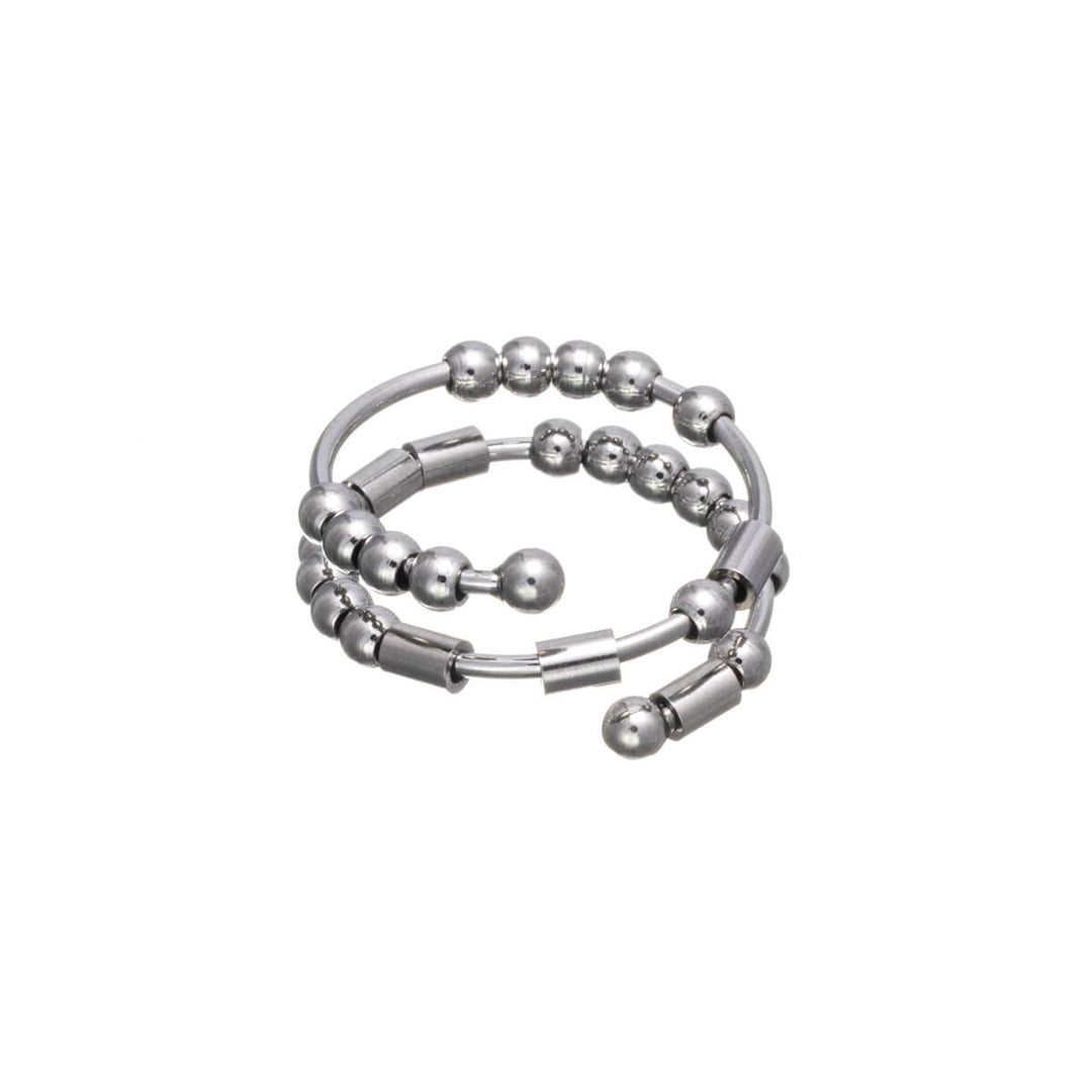 BEST BITCHES Morsezeichen Anti-Stress-Ring (Stahl 316L)