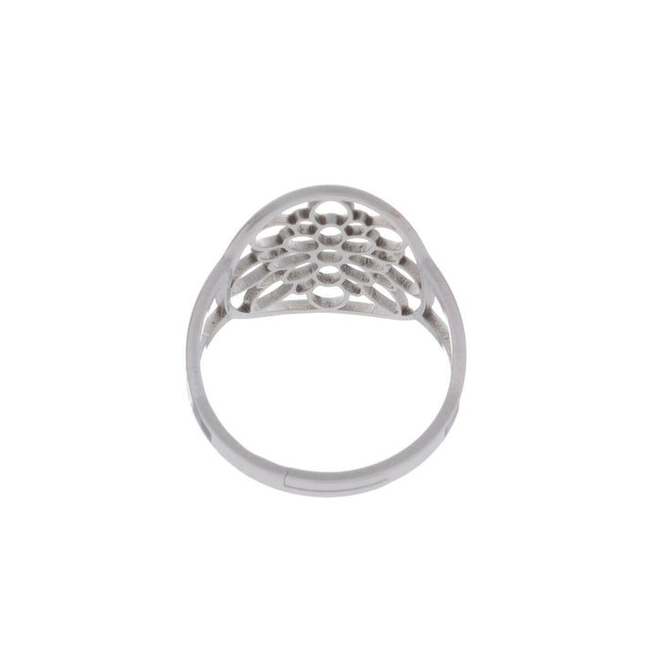 Oval texturerad justerbar ring (stål 316L)