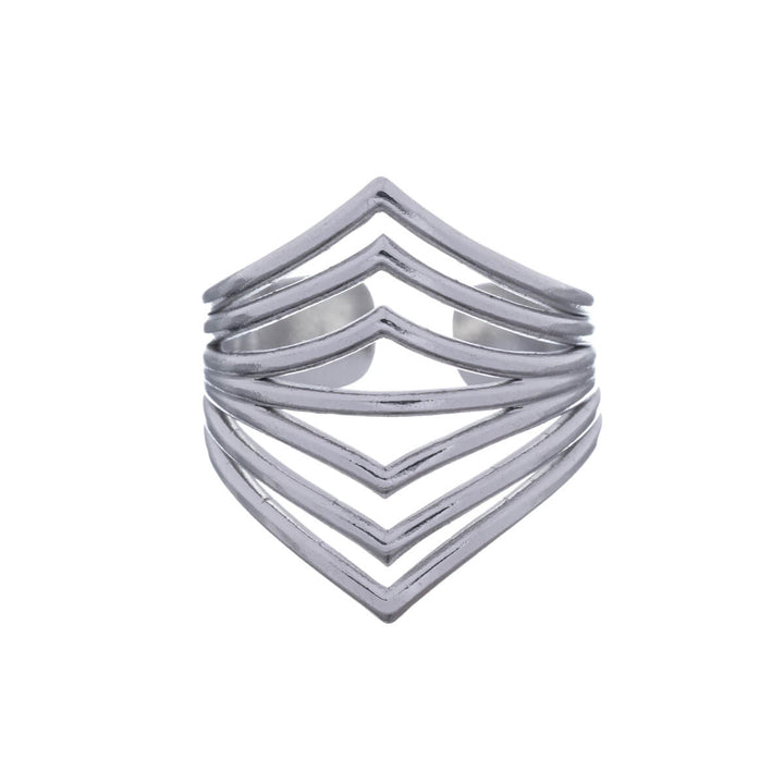 Multi-row wide adjustable ring (316L steel)