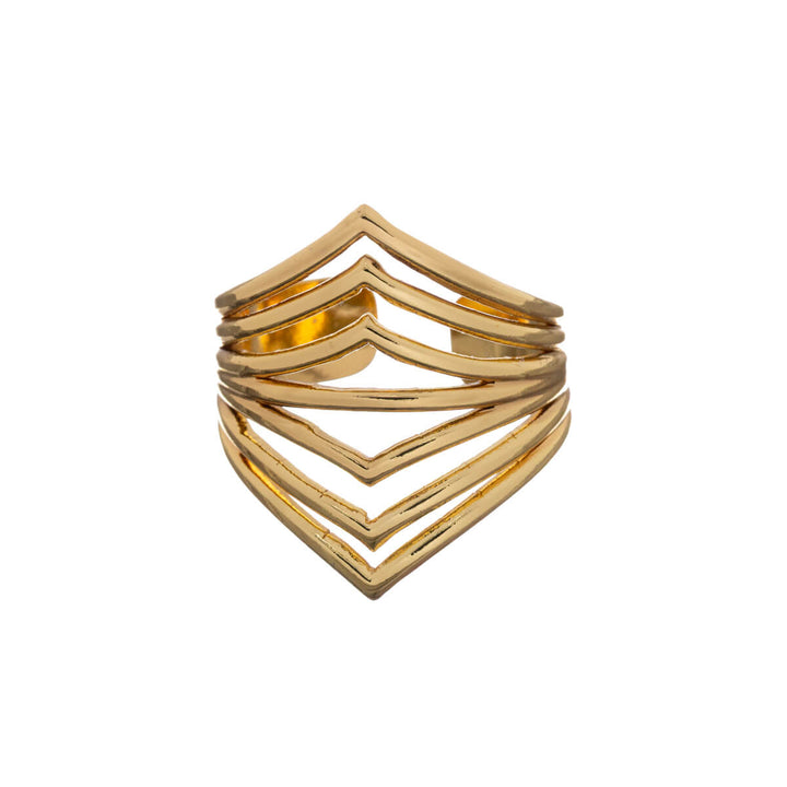 Multi-row wide adjustable ring (316L steel)