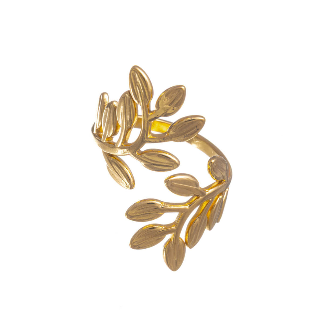 Säädettävä köynnös sormus – leveä terässormus