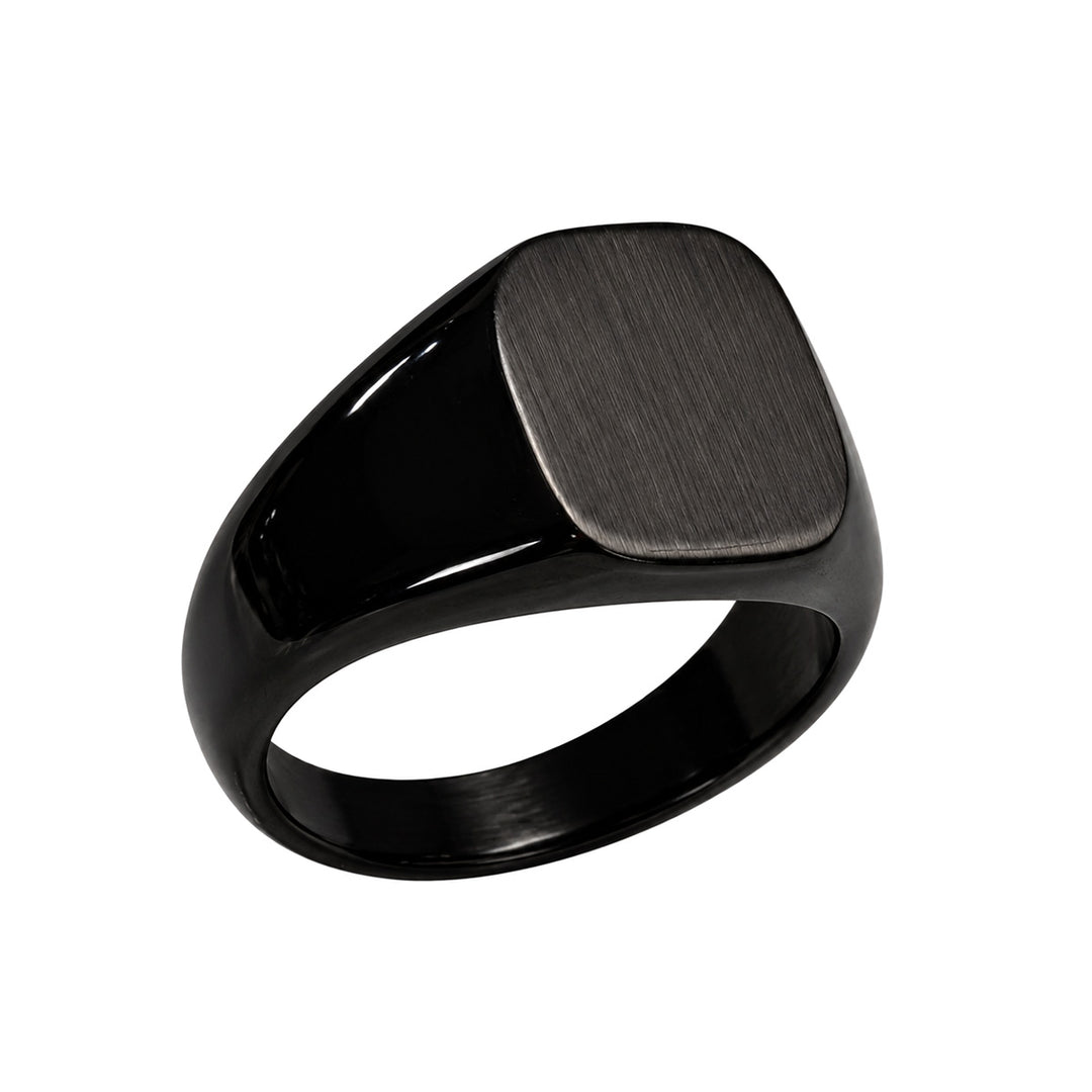 Svart ring (316L-stål)