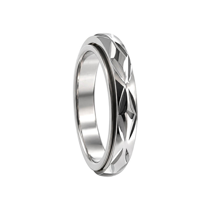 Roterande antistressring med fasettslipning, 4 mm (stål 316L)