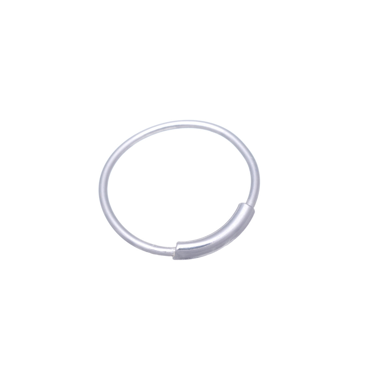 Silver nose ring nose ring 0,65mm 9mm (Silver 925)