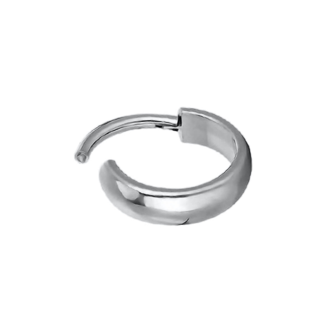 Titan gebogene Klicker breite Piercing Ring 1,2mm (Titan G23)