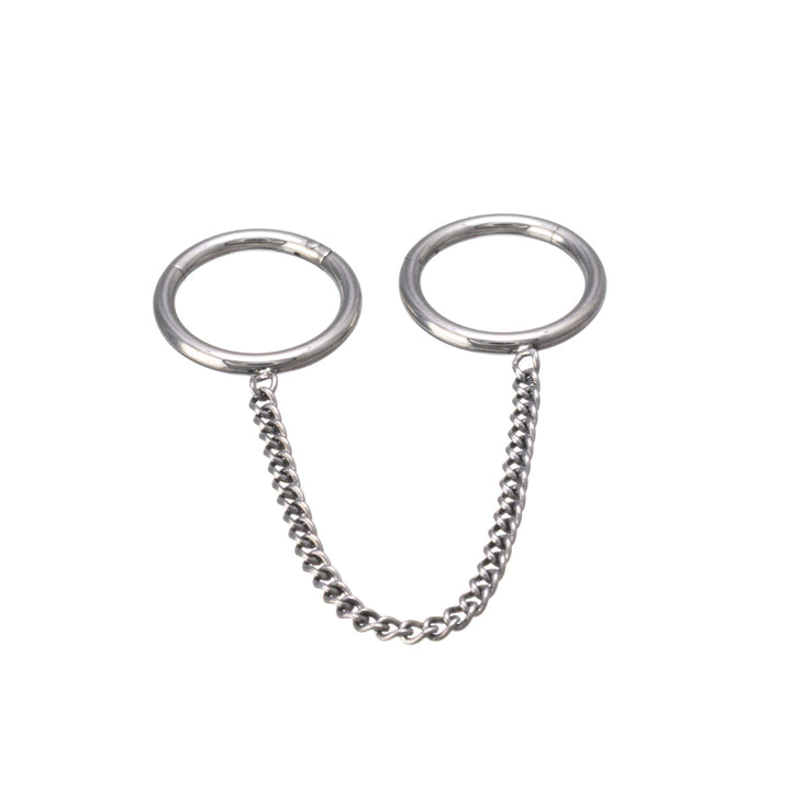 Chain linked clicker piercing rings 1.2mm (Steel 316L)