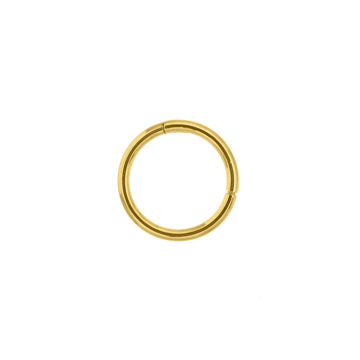 Hinged ring golden titanium clicker Piercing Rings 1.0mm (PVD Titanium G23)