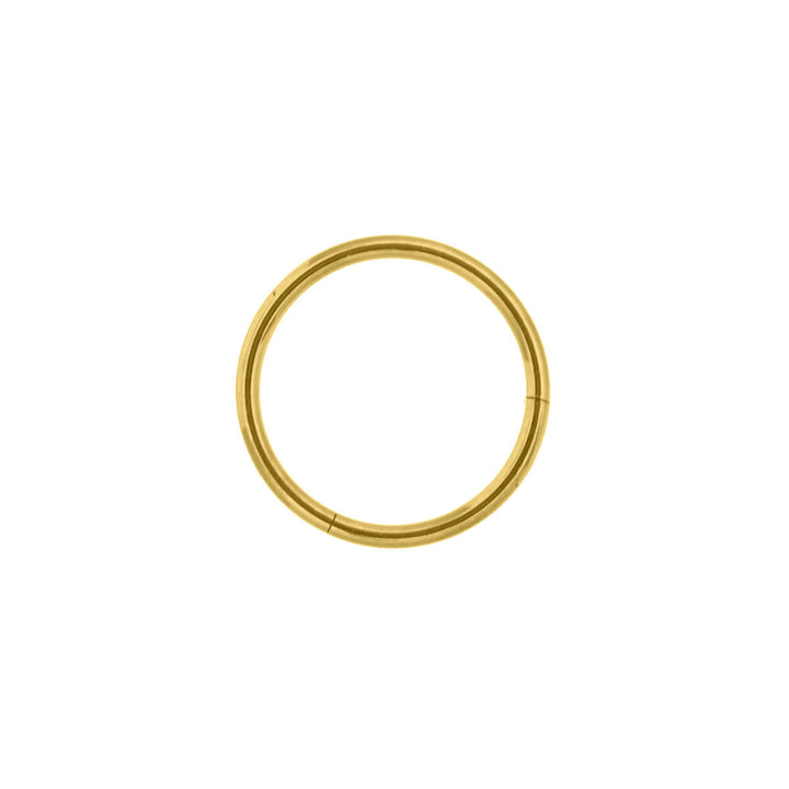 Hinged ring golden titanium clicker Piercing Rings 1.0mm (PVD Titanium G23)