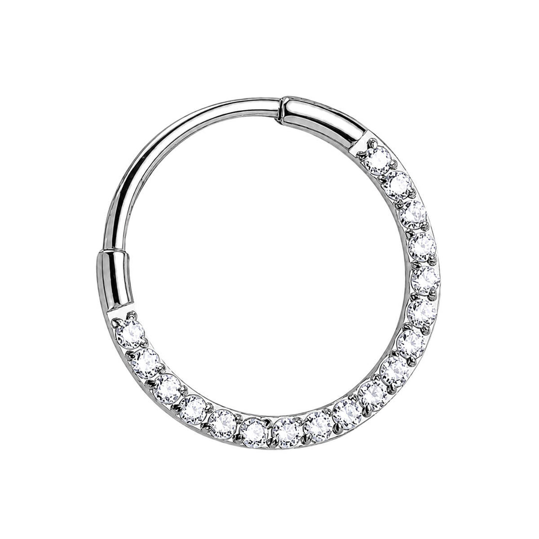 Scharnierring aus Zirkonium, Clicker, 0,8 mm (Titan G23)