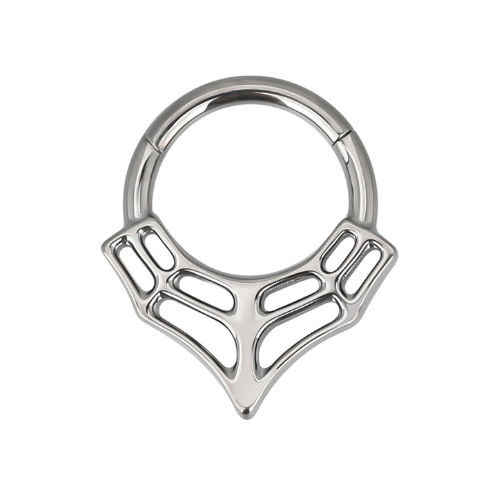 Hämähäkinseitti septumrengas titaani clicker 1.2mm (Titaani G23)