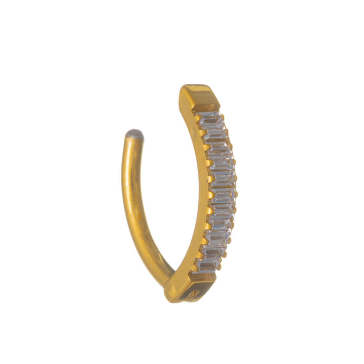 Kullattu titaaninen napakoru zirkonia-rivillä 1.6mm (Clicker, G23)