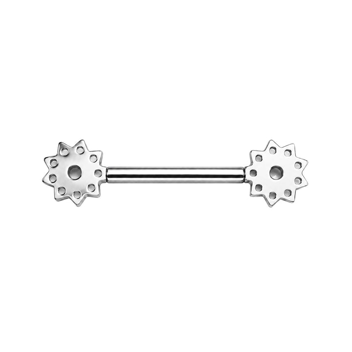 Titaani nännikoru zirkonia halo (Titaani G23)