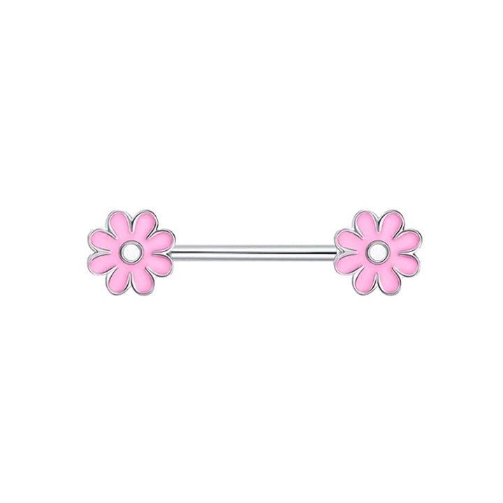 Bunte Blume Brustwarze Armband 1.6mm (Stahl 316L)