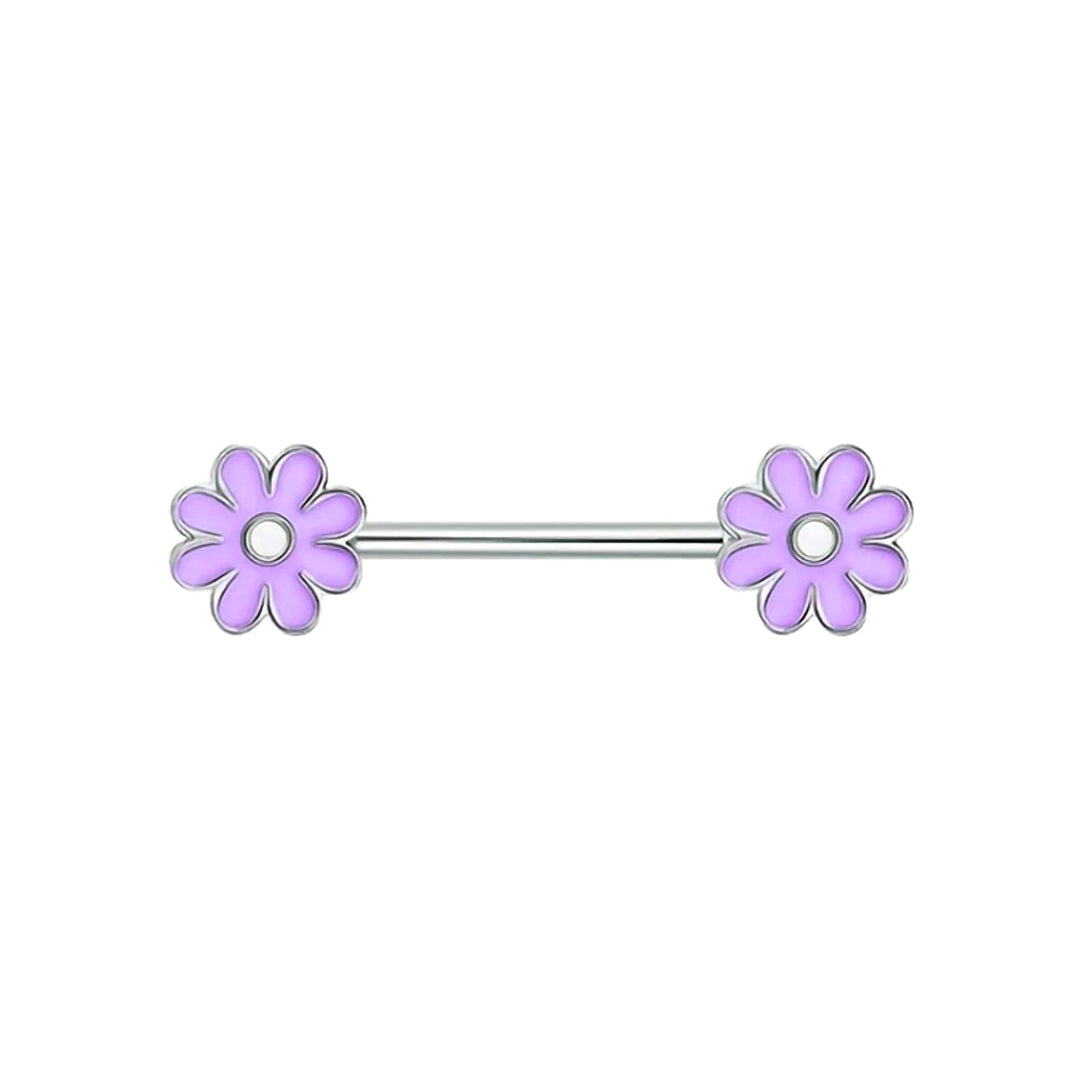 Colourful flower nipple bracelet 1.6mm (Steel 316L)