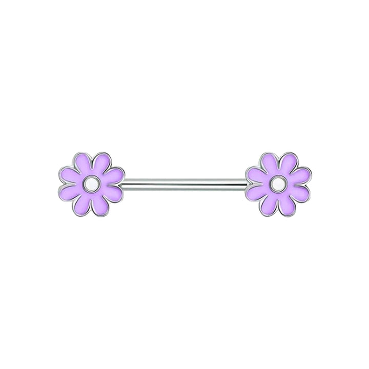 Bunte Blume Brustwarze Armband 1.6mm (Stahl 316L)