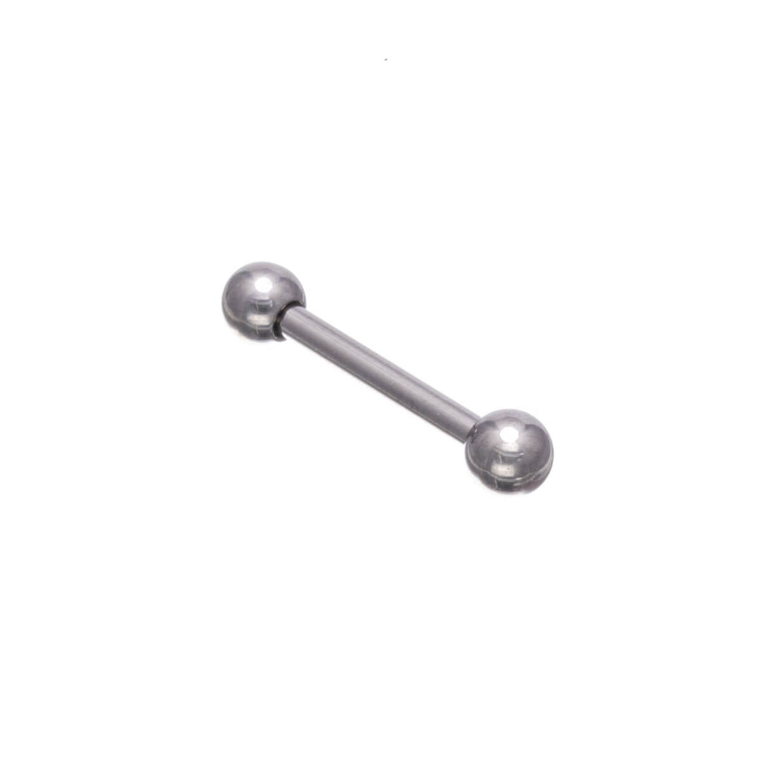 Straight pin tongue barbell 1.6mm (Titanium G23)