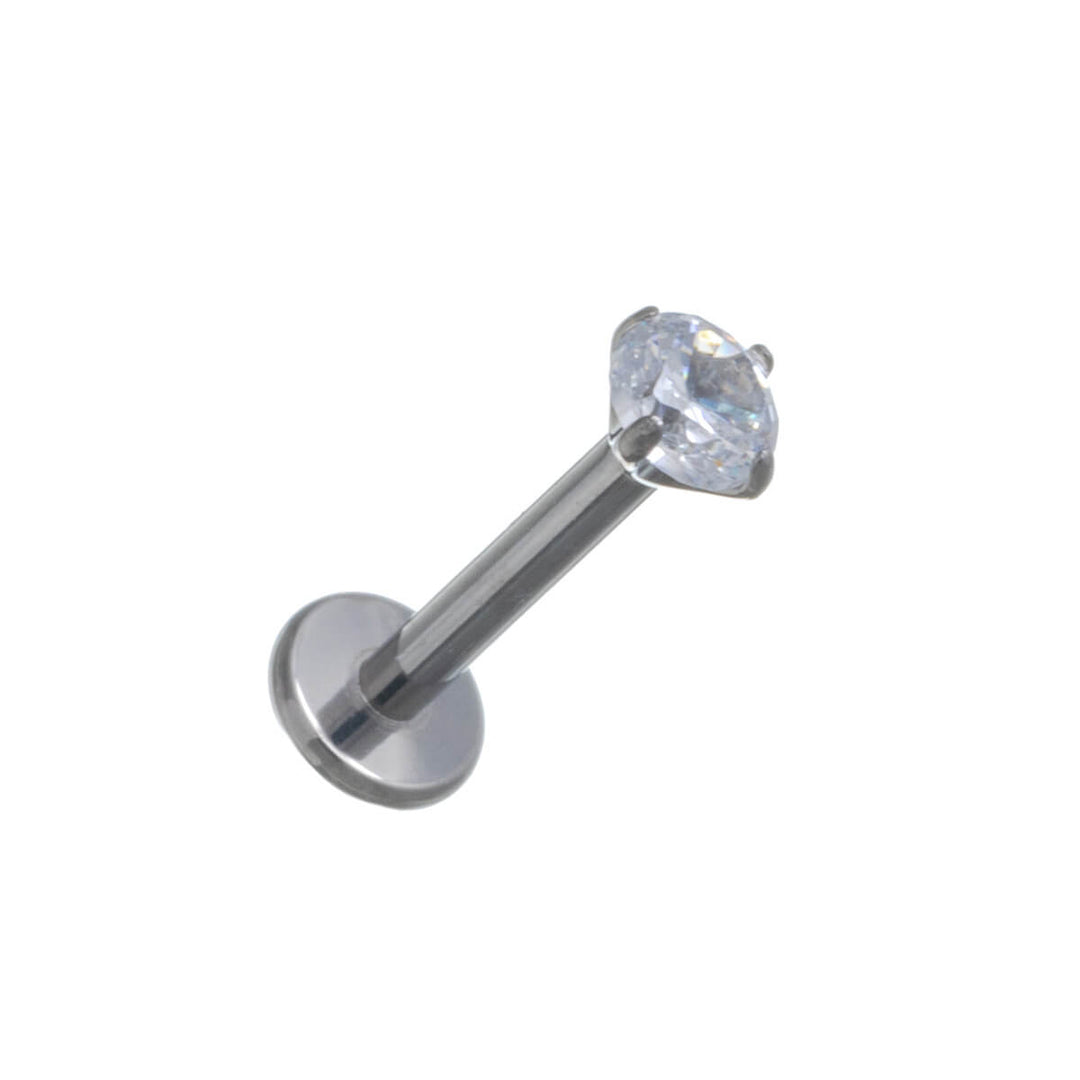 Labret zirconia stony lip tube 1.2mm (Titanium G23)