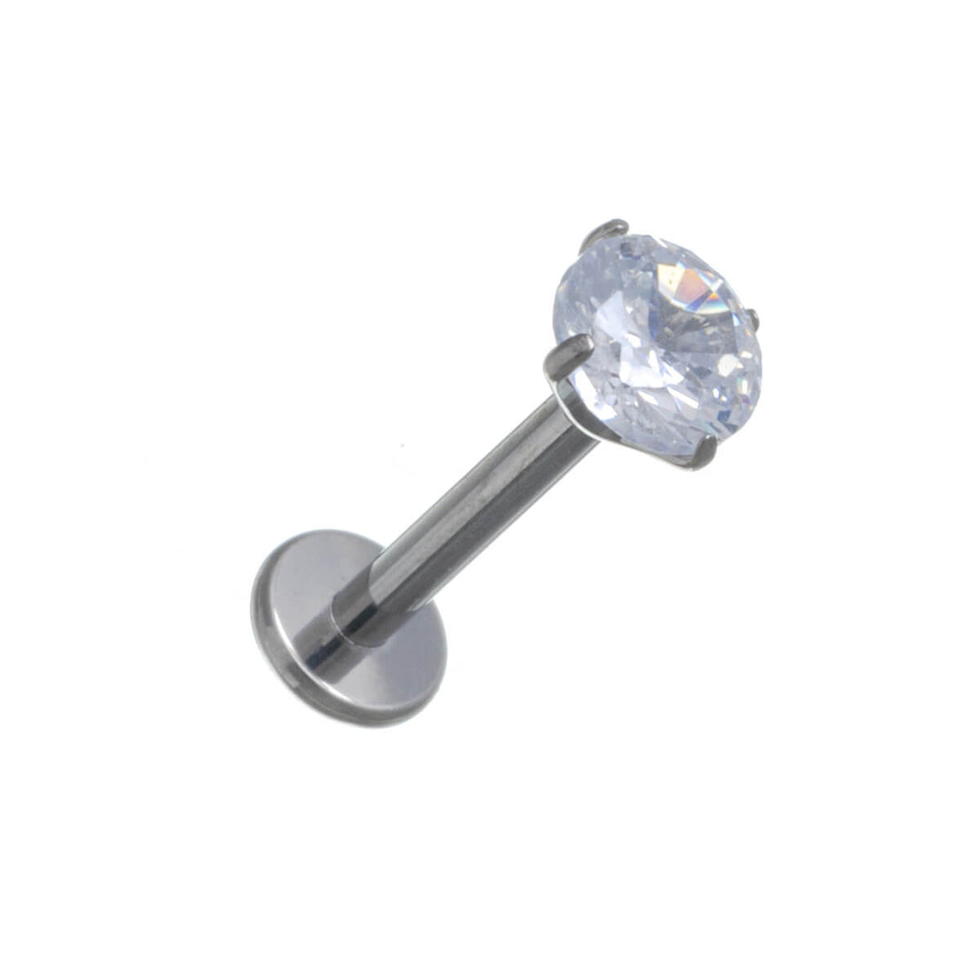 Labret Zirkoniumdioxid Steinlippenrohr 1,2mm (Titan G23)