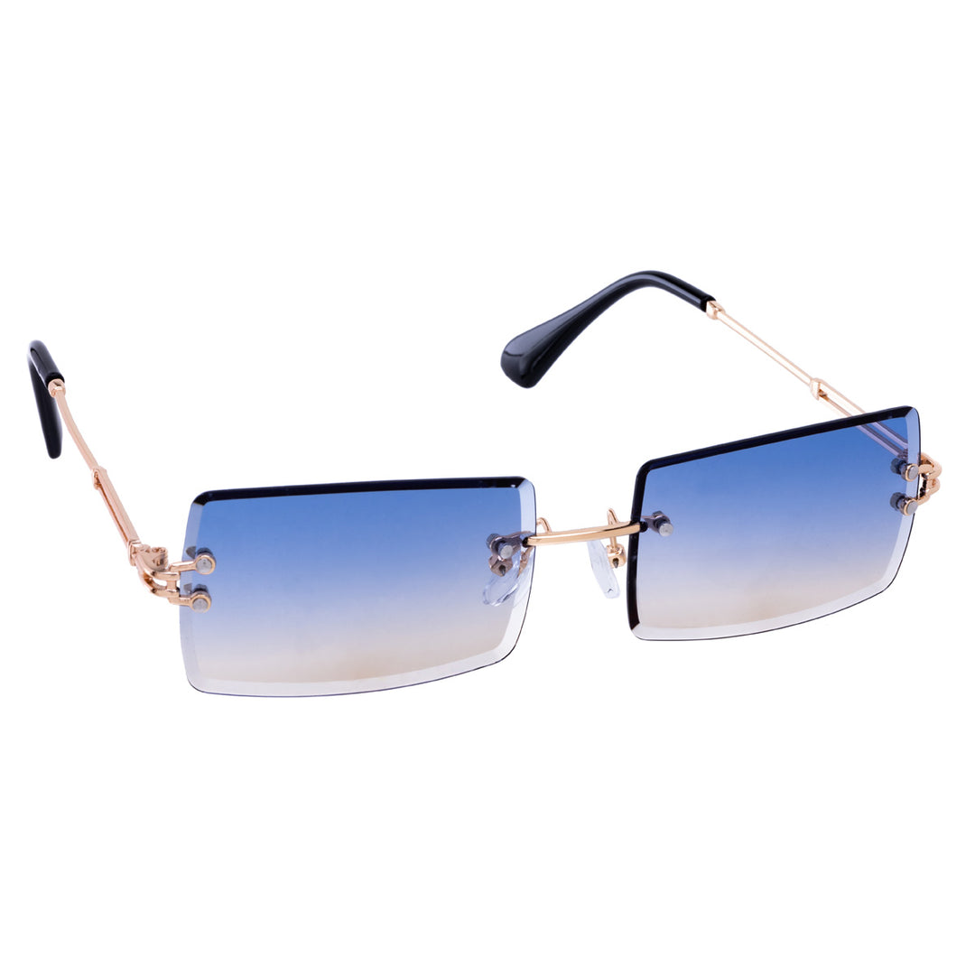 Rectangular sunglasses Frameless lenses