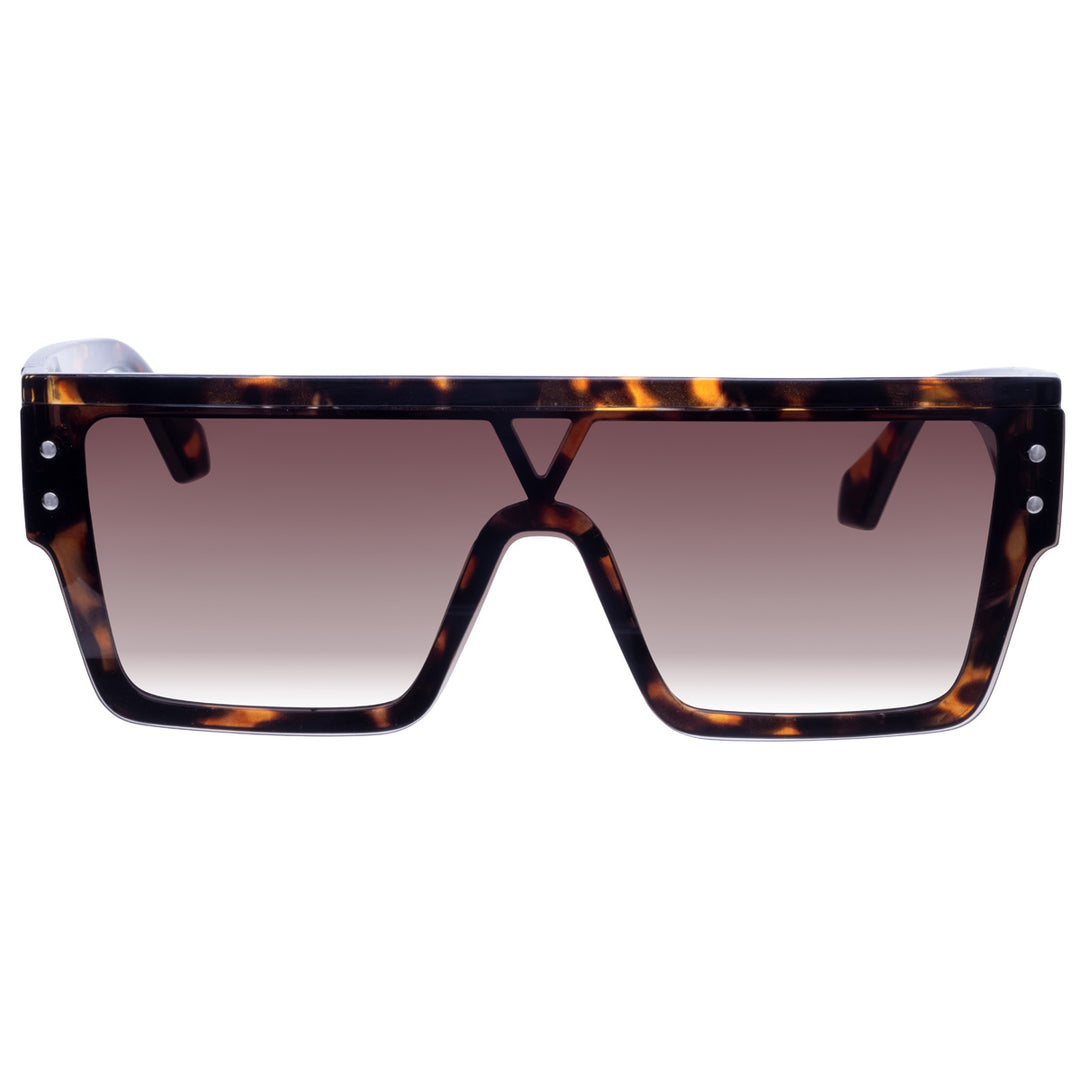 Flache abgewinkelte Sonnenbrille mit flachem Deckel