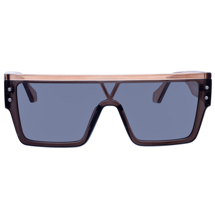 Flache abgewinkelte Sonnenbrille mit flachem Deckel