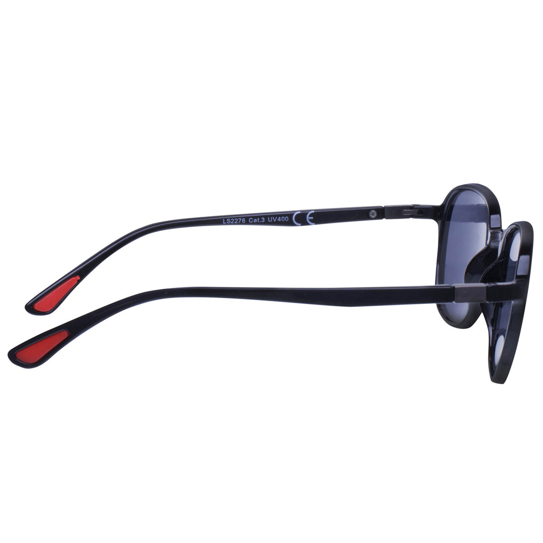 Slim round sunglasses with plastic frames