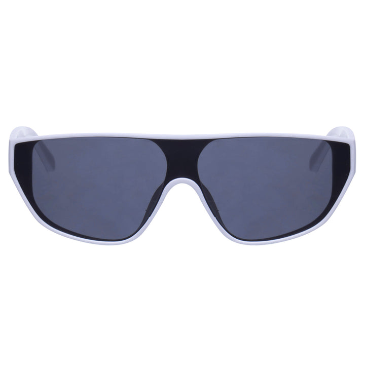 Niedrige futuristische Sonnenbrille mit flacher Spitze