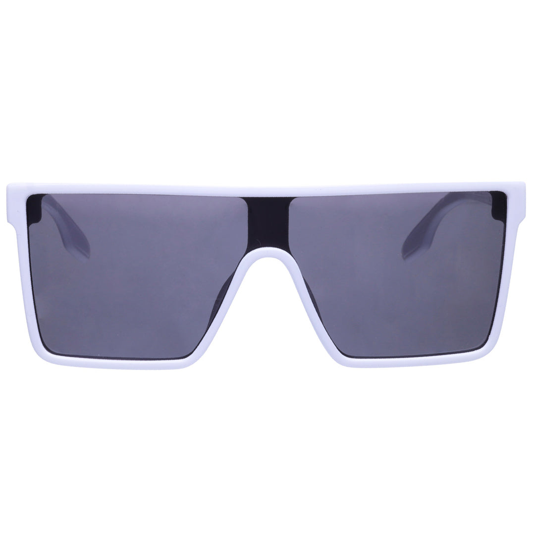 Angled flat top sunglasses