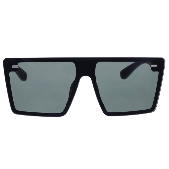 Single lens angled sunglasses flat top