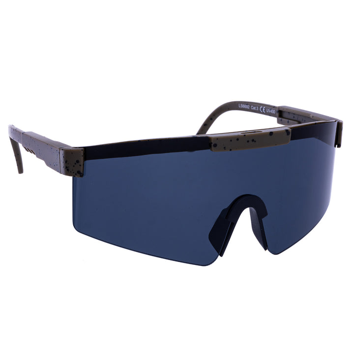 Sportlich bunte Sonnenbrille mit verspiegelten Gläsern