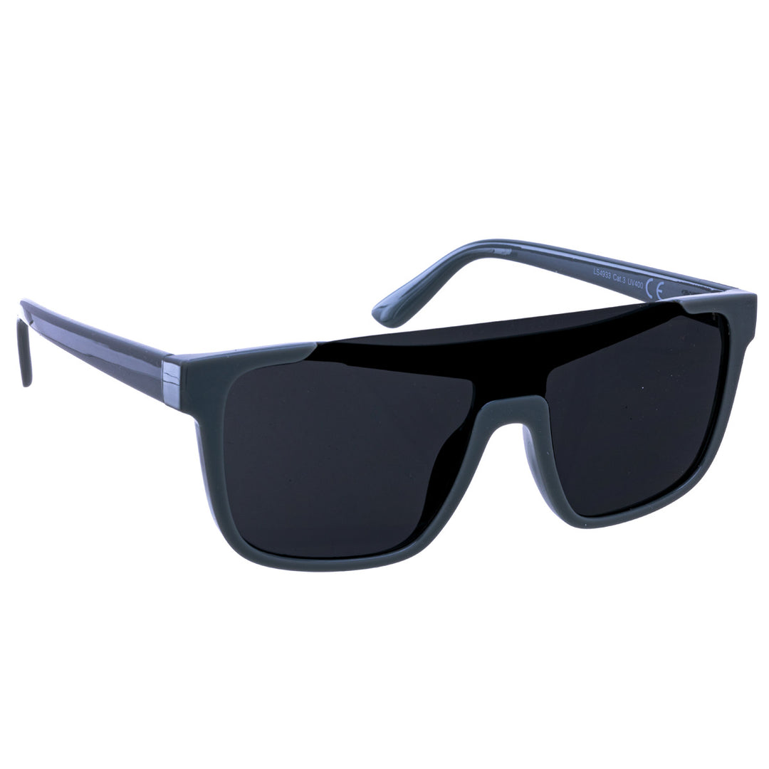 Single lens flat top sunglasses