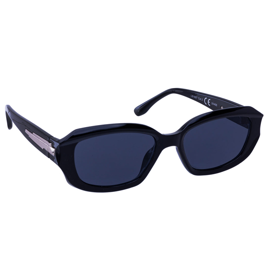 Rectangular sunglasses with bevelled corners