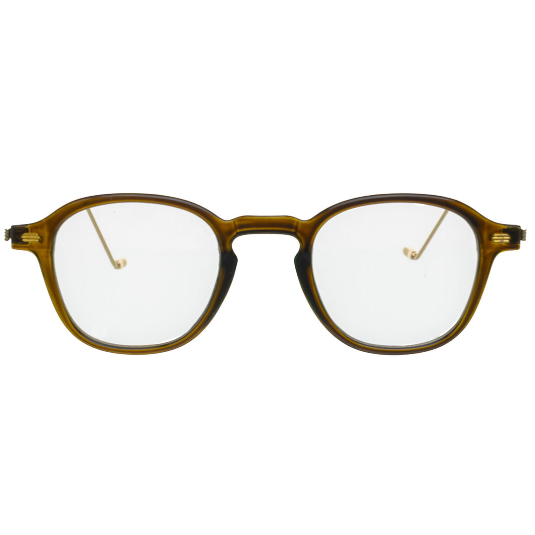 Schmale, eckige Imagebrille Fake-Brille