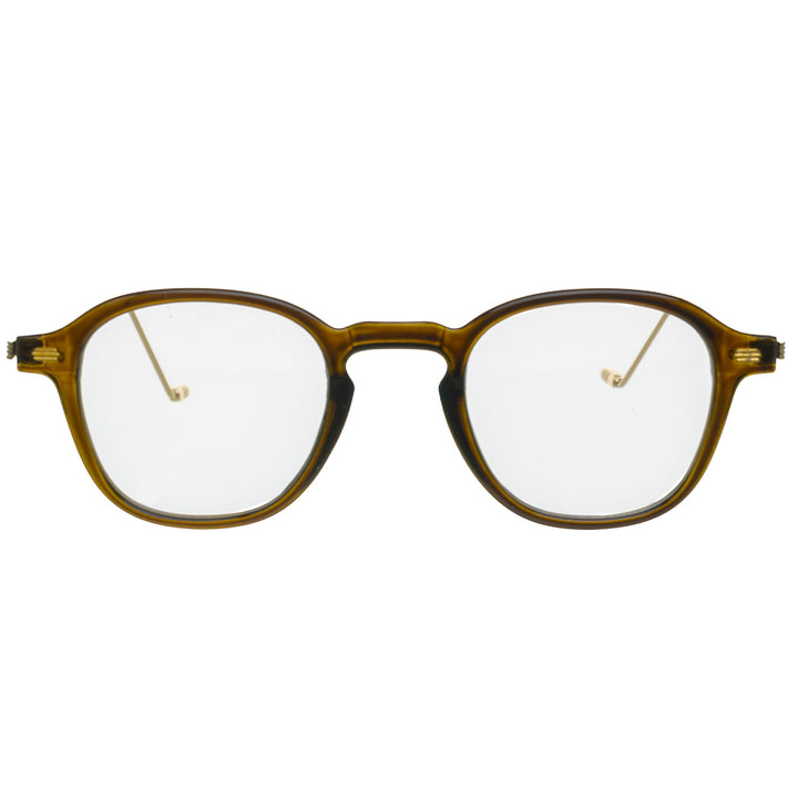 Schmale, eckige Imagebrille Fake-Brille