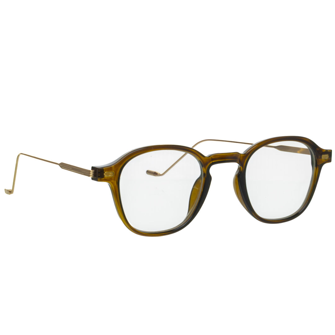 Schmale, eckige Imagebrille Fake-Brille