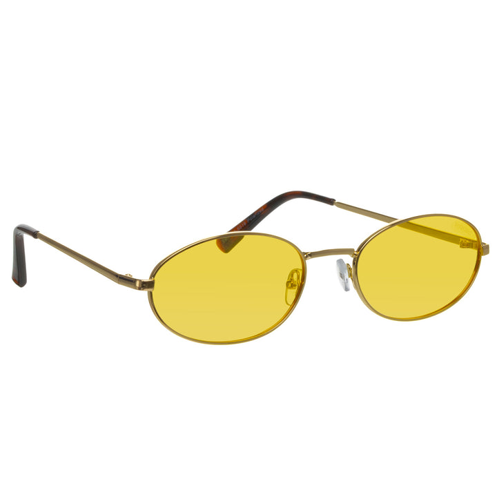 Wide oval polarized sunglasses