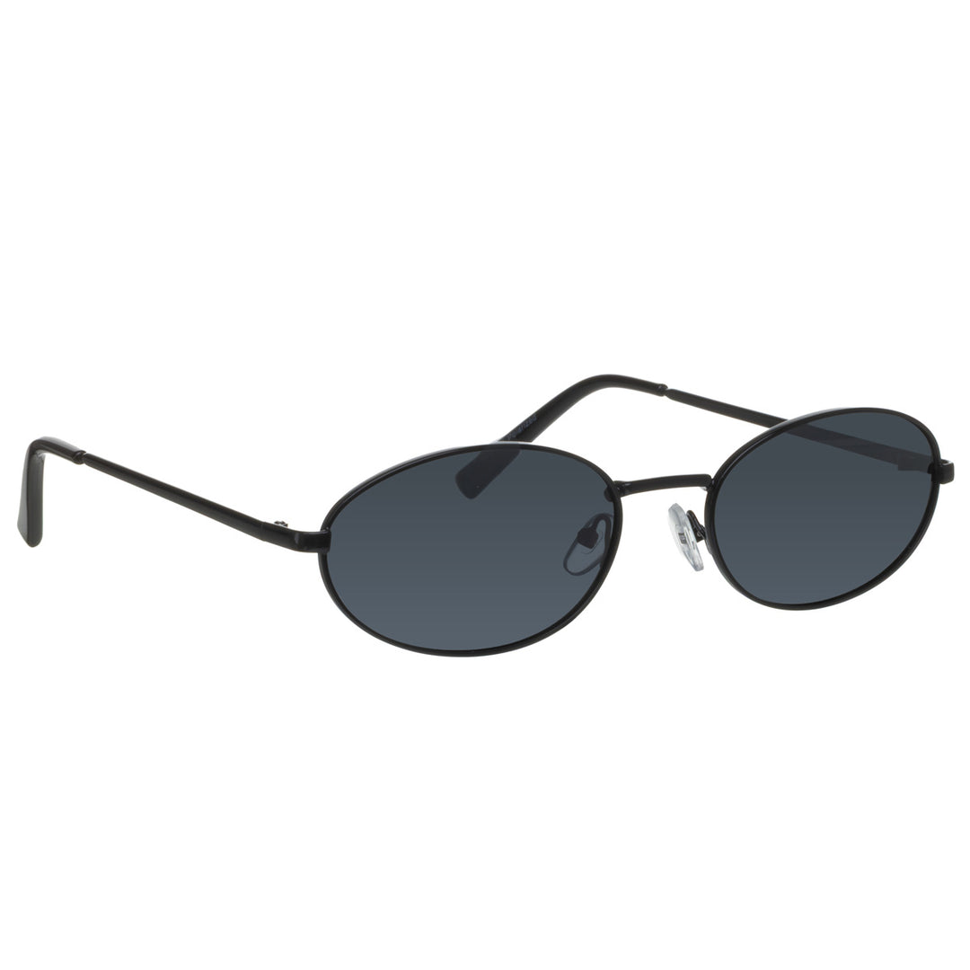Wide oval polarized sunglasses