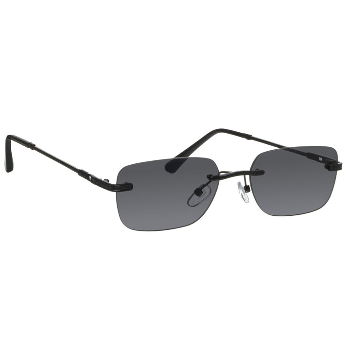 Frameless low-profile sunglasses – decorative temples