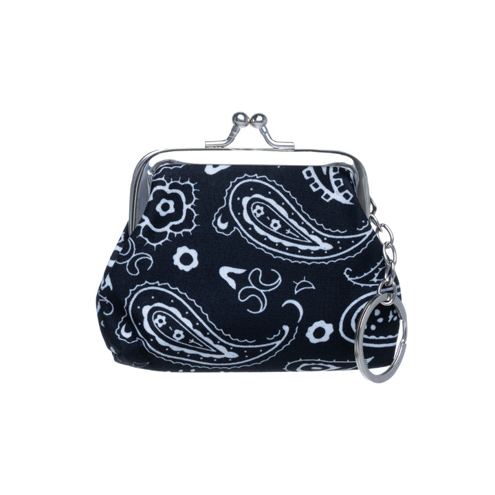 Paisley pattern coin pouch keyring