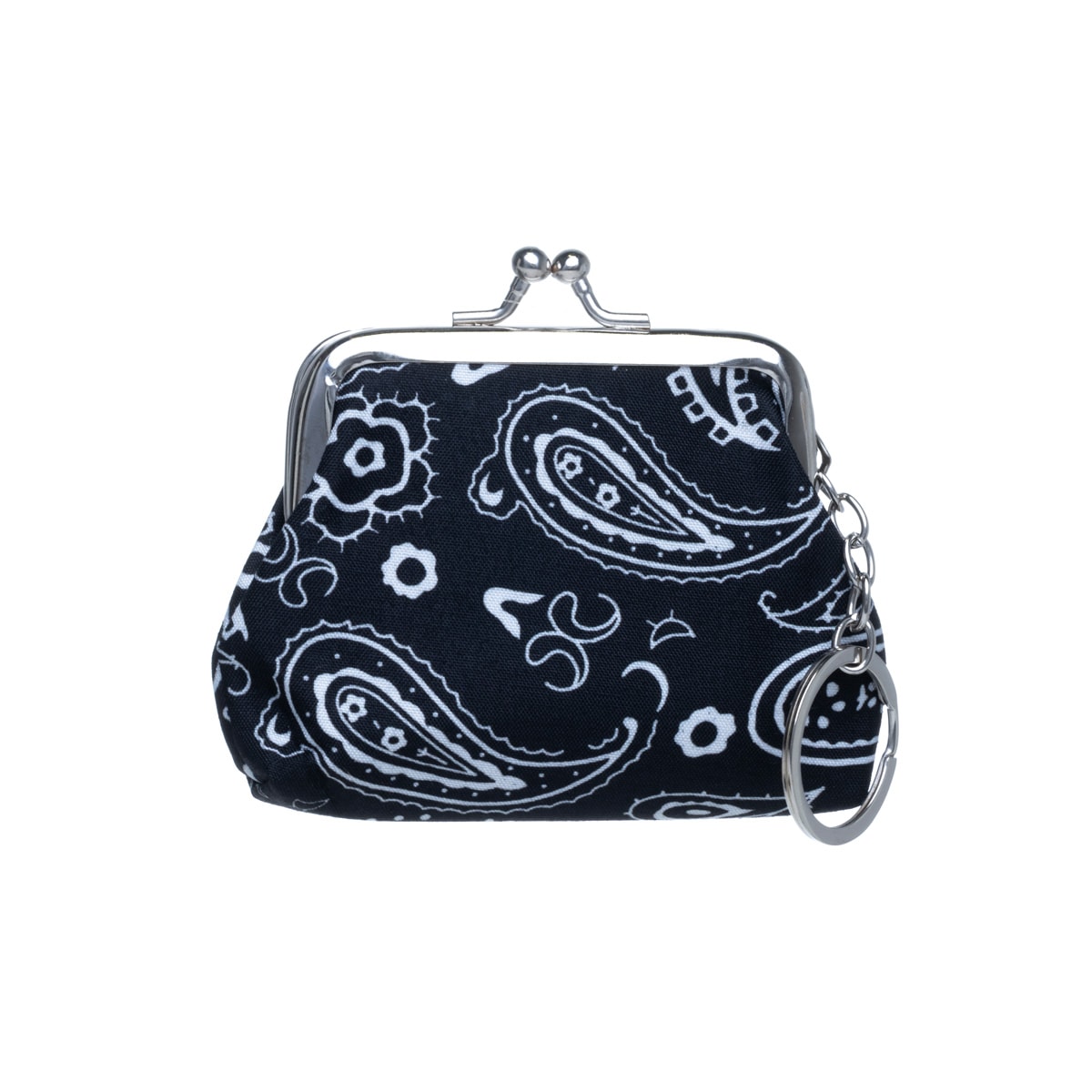 Paisley pattern coin pouch keyring