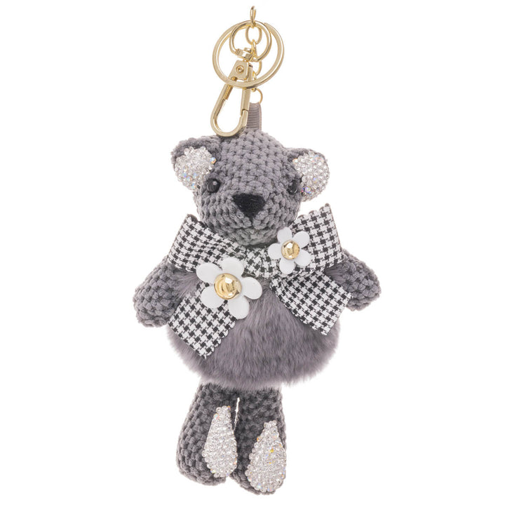 Glitzernder Teddybär Schlüsselanhänger Rucksack 15cm