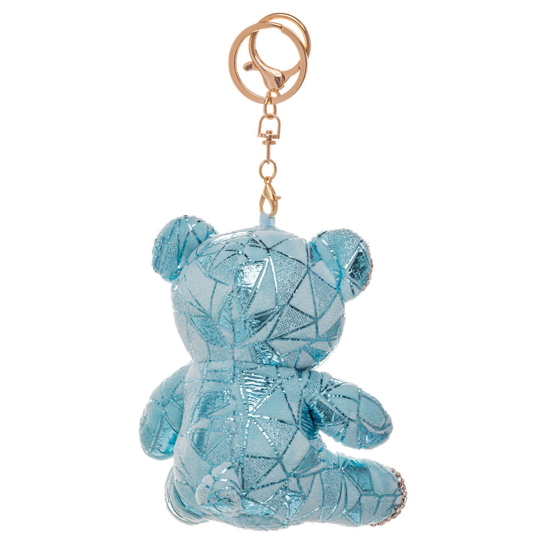 Glitzernder Teddybär Schlüsselanhänger Rucksack Korb 11,5cm