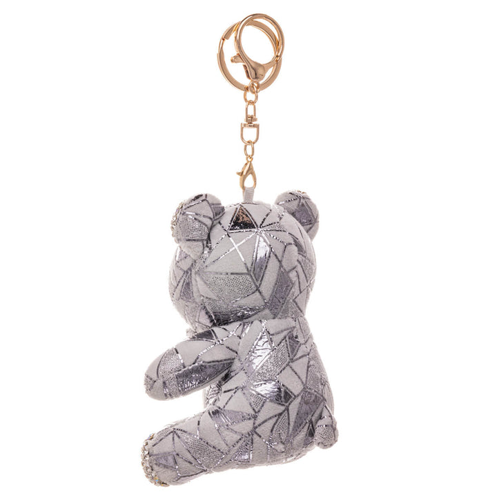 Glitzernder Teddybär Schlüsselanhänger Rucksack Korb 11,5cm